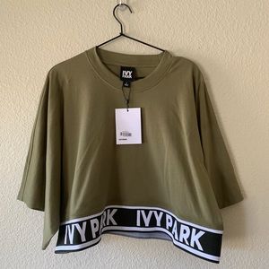 Ivy Park - Oversized Crop Logo Tee